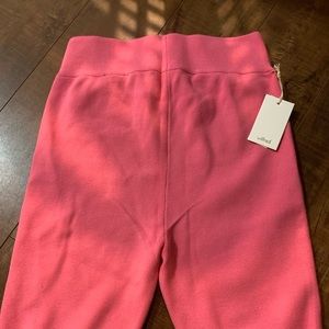 WILFRED PINK KNIT BIKER SHORTS